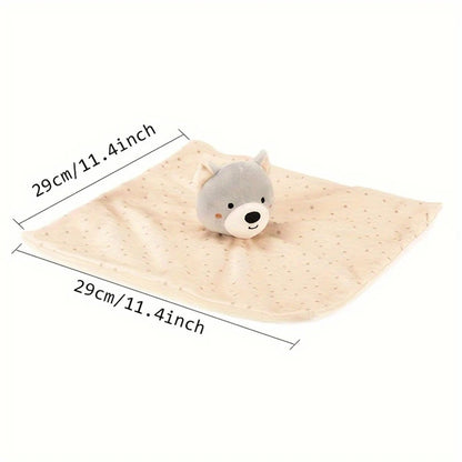 Doudou Bébé Tout doux en polyester avec design cartoon, idéal pour les bébés de 1 à 3 ans. Confort assuré !