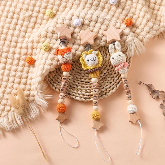 Attache tétine Crochet Petit animaux - Attache Tétine