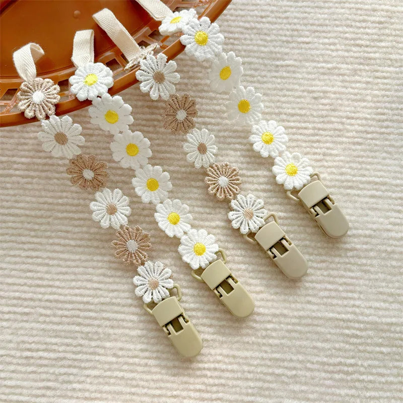 Attache Tétine Fleur - Attache tétine