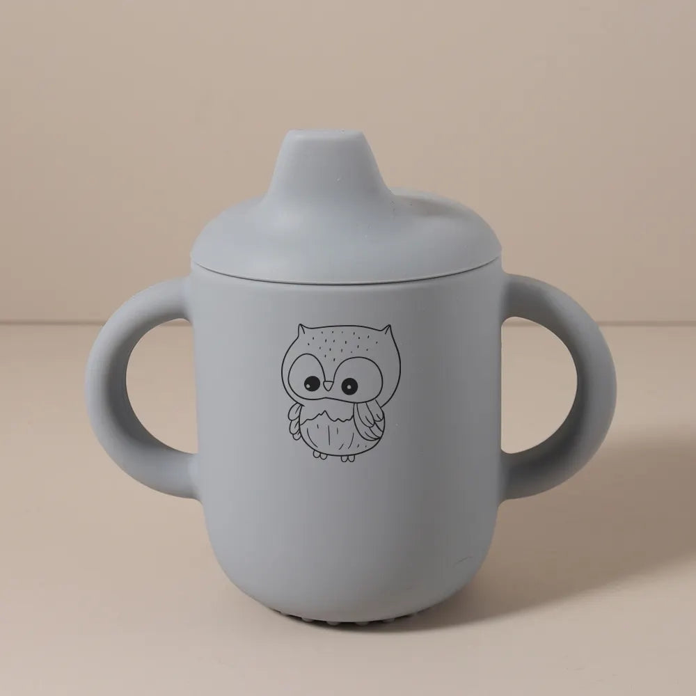 Tasse d’Apprentissage Bébé Personnalisée en Silicone – 180 ml