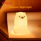 GGbingo LED-Nachtlicht mit Berührungssensor, RGB-LED, Alpaka, wiederaufladbar, USB, Silikonlampe für Kinder, Babyspielzeug, Festival-Dekor
