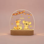 Veilleuse bébé Personnalisée Animaux de la Savane - Veilleuse bébé