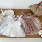 Robe Body Bébé en Tulle à Nœuds