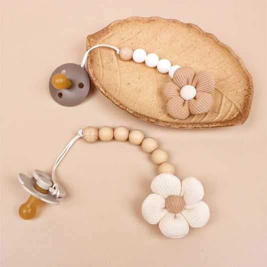 Attache Tétine Fleur - Attache tétine