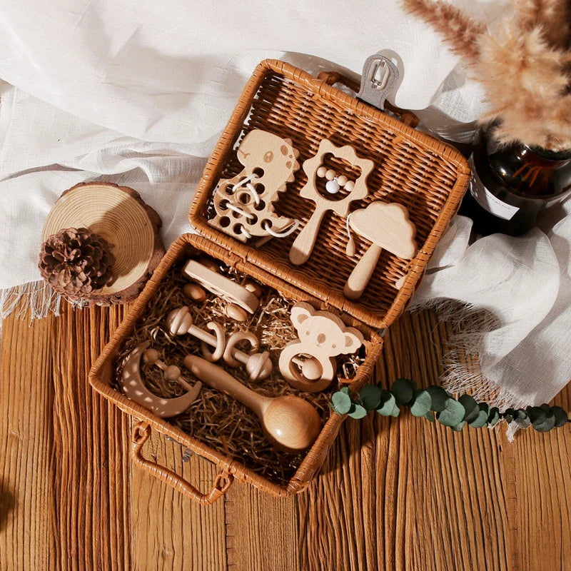Coffret Jeu En Bois Bébé - Jouet En bois bébé