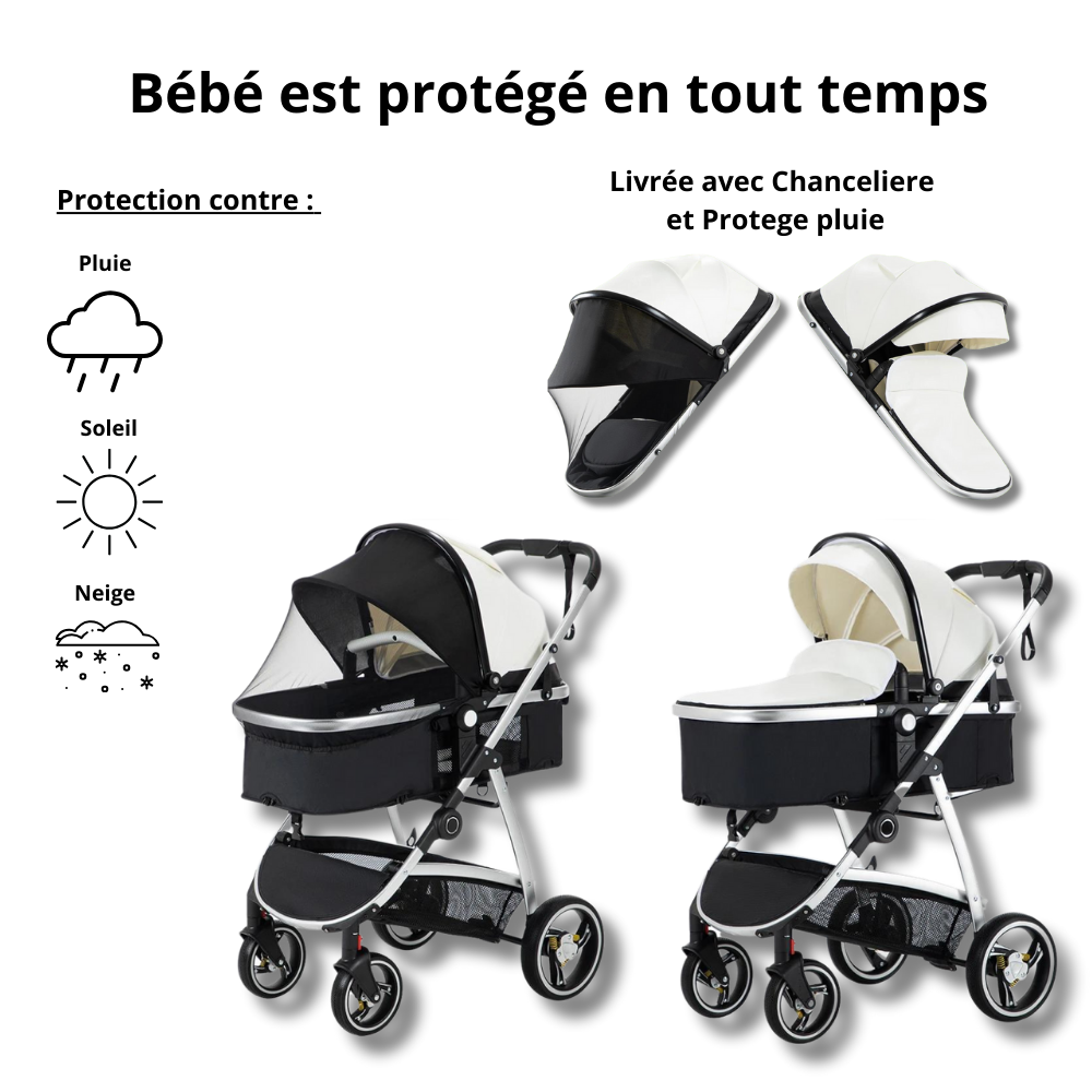 Poussette 3 en 1 Luvia - Poussette