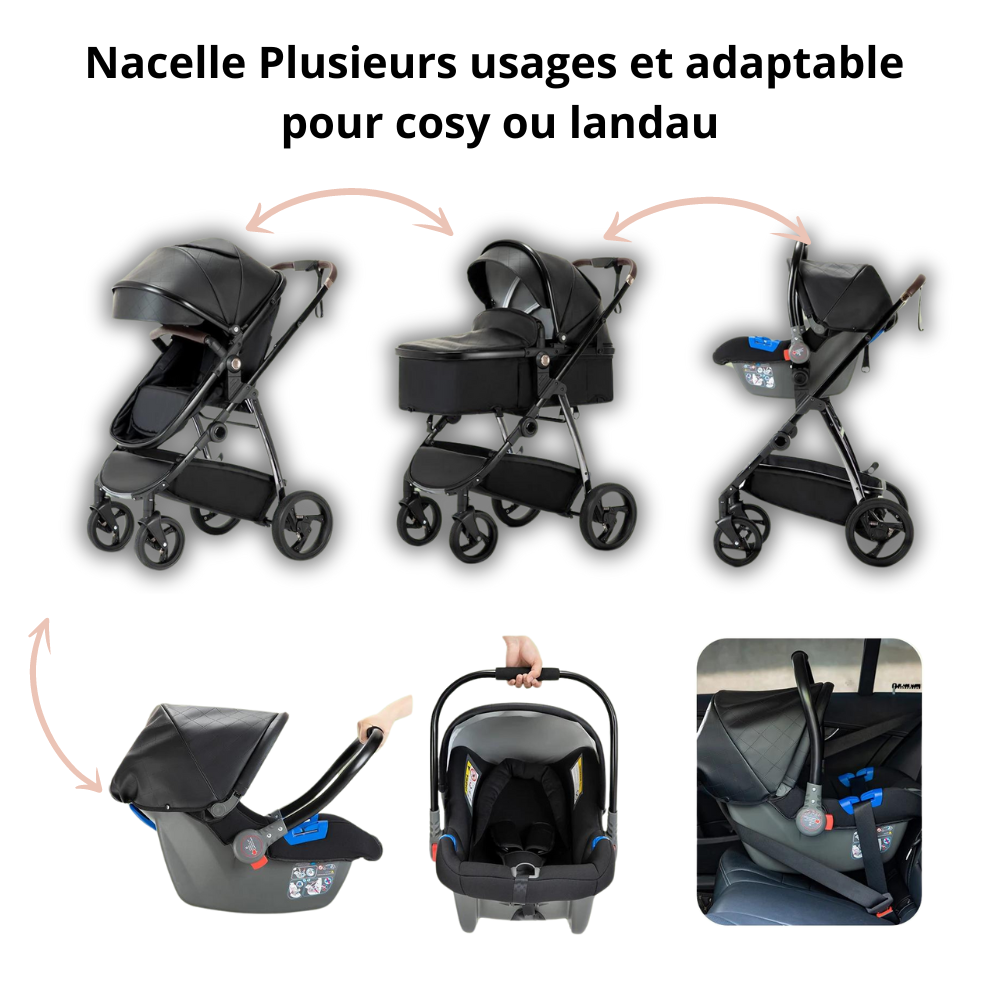 Poussette 3 en 1 Luvia - Poussette