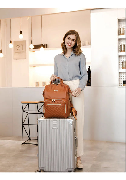 Sac à Langer en Cuir Vintage - Sac à Langer