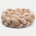tresse de lit beige camel