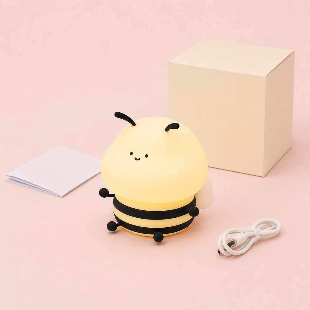 Veilleuse bébé Petite Abeille avec câble de recharge USB